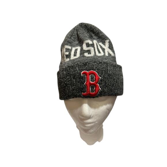 MLB New Era Boston Red Sox Logo Knit Skull Cap Beanie Hat - Picture 1 of 7